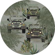 Bush drive green cirkel 100cm stickers mureaux Behang Expresse tout images 