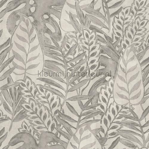 Tropical allover wallcovering TA25060 leaves Hookedonwalls