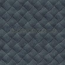Leather patchwork papel de parede Hookedonwalls quadrado 
