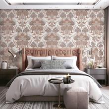 Nordic deer frorest Beige tapet Dutch Wallcoverings Vintage Gamle 