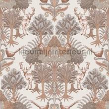 Nordic deer frorest Beige behang Dutch Wallcoverings klassiek 