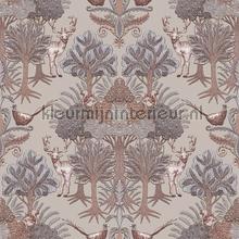 Nordic deer frorest Taupe tapet Dutch Wallcoverings Vintage Gamle 