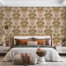 Nordic deer frorest Green tapet Dutch Wallcoverings Vintage Gamle 