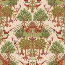 Nordic deer frorest Green tapet Dutch Wallcoverings Vintage Gamle 