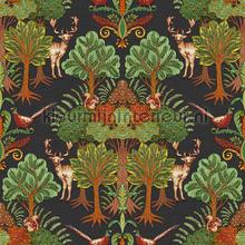 Nordic deer frorest Black tapet Dutch Wallcoverings Vintage Gamle 