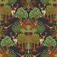 Nordic deer frorest Black papel de parede Dutch Wallcoverings Vendimia Velhos 