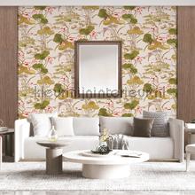 Lotus pond Green papel de parede Dutch Wallcoverings Vendimia Velhos 