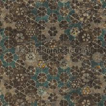 Rustieke tegelbloemetjes wallcovering kmi117 tiles Kleurmijninterieur