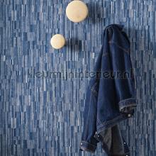 Patch denim bleu denim papier peint Casadeco Wallpaper creations 