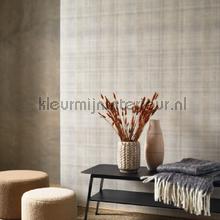 Tartan beige laine papel de parede Casadeco quadrado 