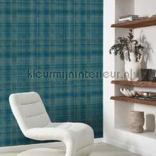 Tartan bleu loch tapet Casadeco Vintage Gamle 