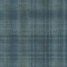 Tartan bleu loch papel de parede Casadeco quadrado 