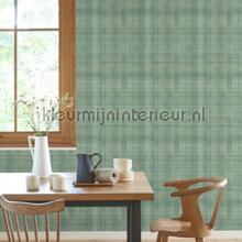 Tartan vert sauge wallcovering Casadeco wood 