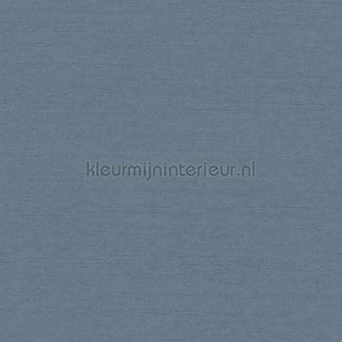 Indigo silk behang 33644 uni kleuren Hookedonwalls