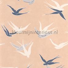 Swallow rose nude papel pintado Casadeco urbano 