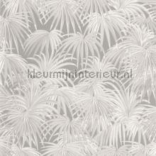 Charleston taupe behang Casadeco botanisch 