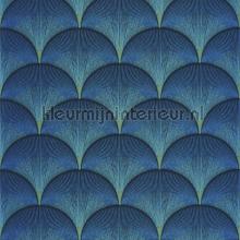 Broadway bleu indigo behang Casadeco Modern Abstract 