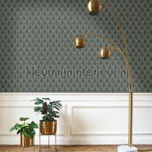 Chrysler vert kaki wallcovering Casadeco Vintage- Old wallpaper 