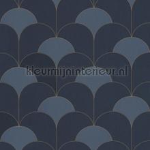 Theatre bleu orage tapeten Casadeco Twenties TWNT88686406