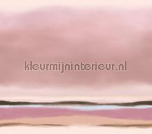 Abstract sunset misty pink papel de parede Eijffinger Vendimia Velhos 