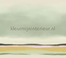 Abstract sunset sea green fotobehang Eijffinger Kunst Ambiance 