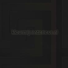 Maeander-design-schwarz behang Versace wallpaper Zoom 