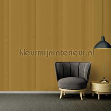 Streifenmuster-metallic-gold behang Versace wallpaper klassiek 