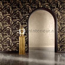 Palmen-metallic-effekt-braun-metallic wallcovering Versace wallpaper Vintage- Old wallpaper 