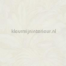 Palmen-blaettern-creme-metallic papier peint Versace wallpaper spcial 