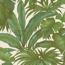 Palmen-motiv-beige-gruen-metallic wallcovering Versace wallpaper Vintage- Old wallpaper 