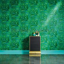 Palmblaetter-motiv-gruen papel de parede Versace wallpaper quadrado 