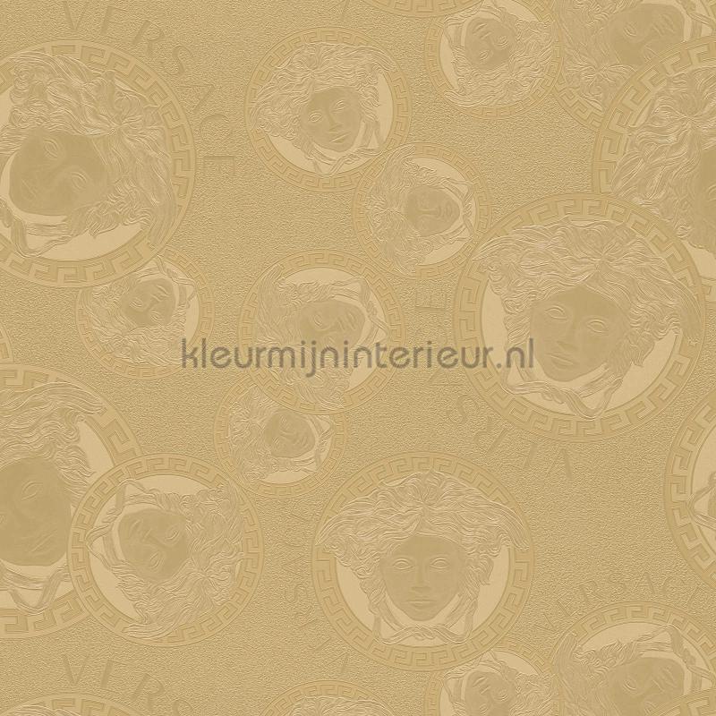 Medusa-metallic-glanz-gold wallcovering 384611 classic Versace wallpaper