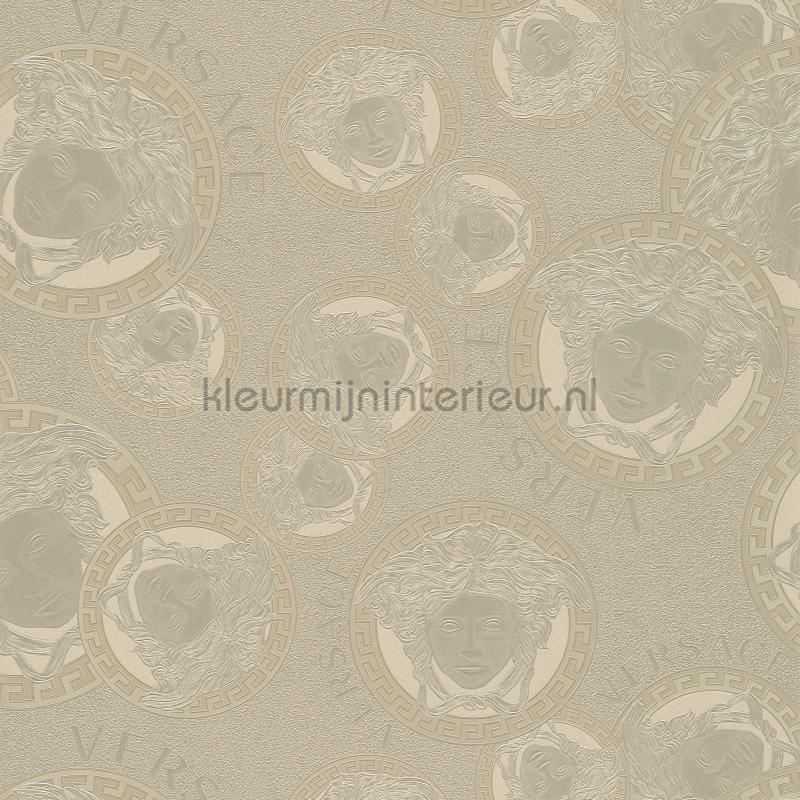 Medusa-design-mit-strukturdesign-metallic behang 384613 klassiek Versace wallpaper