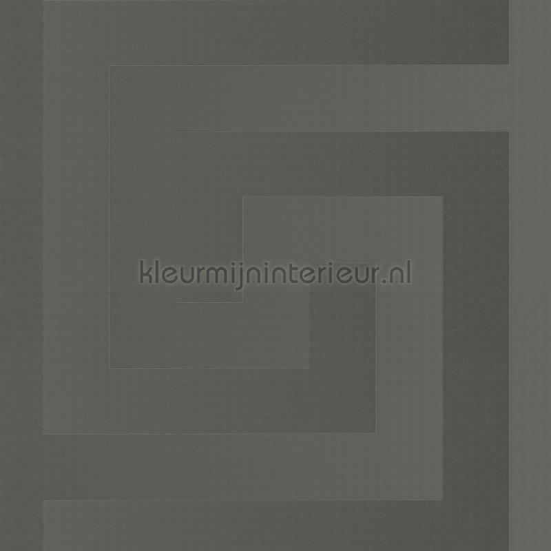 Griechischer-schluessel-metallic-grau behang 386091 klassiek Versace wallpaper