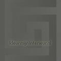 Griechischer-schluessel-metallic-grau behang 386091 klassiek Stijlen
