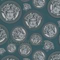 Medusa-muster-blau-metallic wallcovering 386111 classic Styles