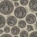 Medusa-design-beige-grau-schwarz wallcovering 386112 classic Styles