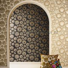 Medusa-emblem-creme papel pintado Versace wallpaper Vendimia Viejo 
