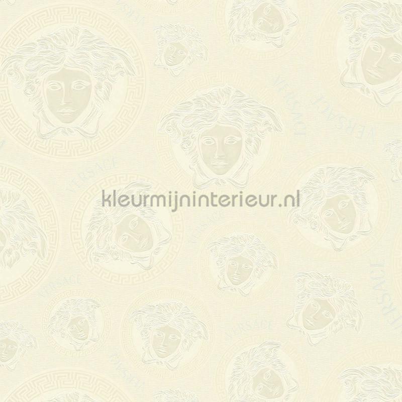 Medusa-design-und-glanz-effekt behang 386116 klassiek Versace wallpaper