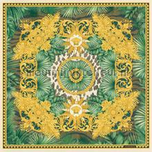 Ornament-und-dschungel-motiv-gold-gruen-metallic tapeten Versace wallpaper Trendy 