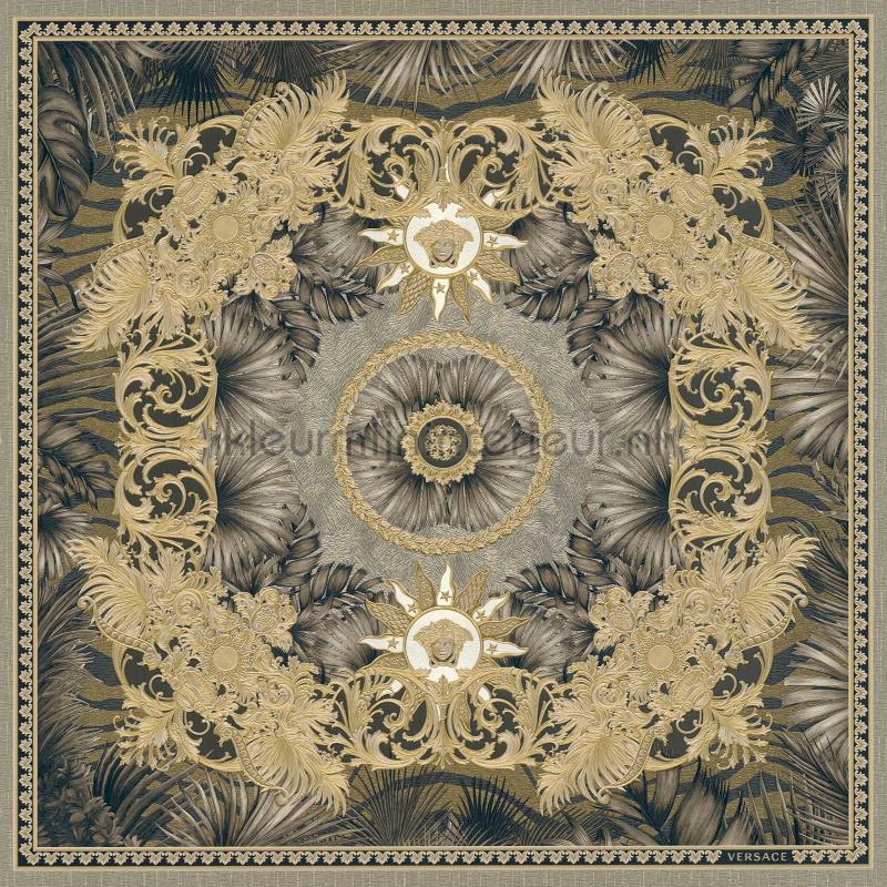 Ornament-und-dschungel-motiv-schwarz behang 387035 klassiek Versace wallpaper