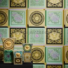 Ornament-im-kachel-muster-metallic papel pintado Versace wallpaper Vendimia Viejo 