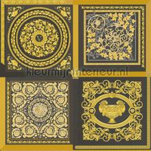 Ornament-im-kachel-stil-gold papel pintado Versace wallpaper Vendimia Viejo 