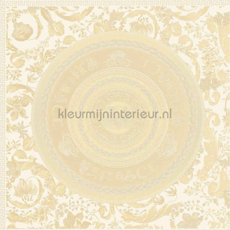 Marken-design-creme-metallic behang 387053 klassiek Versace wallpaper