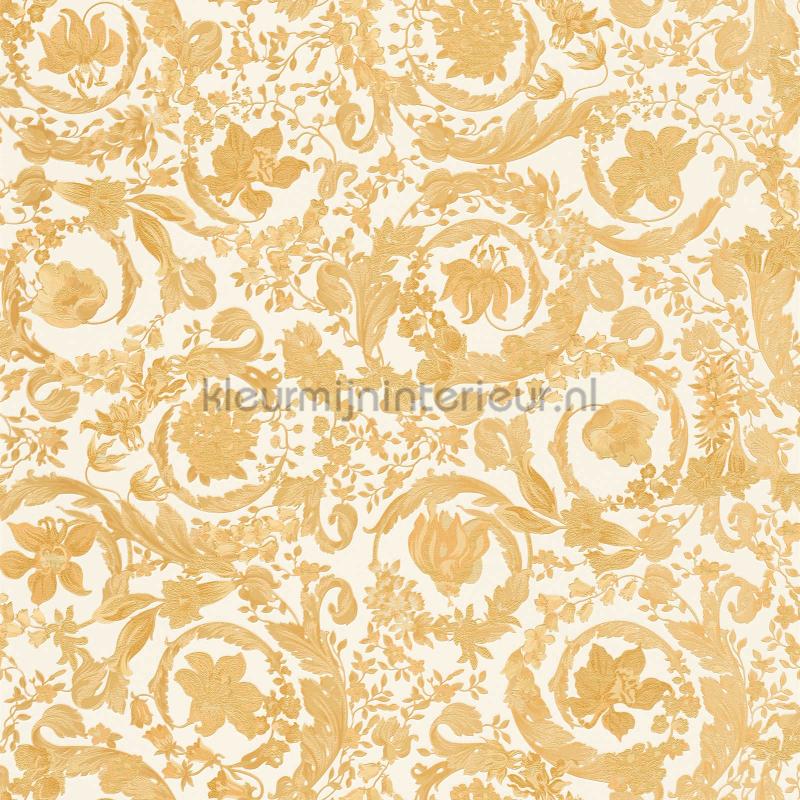 Blumenranken-ornament-creme behang 387064 klassiek Versace wallpaper