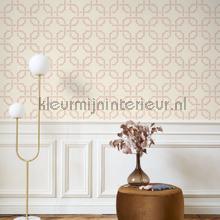 Philharmonique rose poudre tapet Casadeco Vintage Gamle 