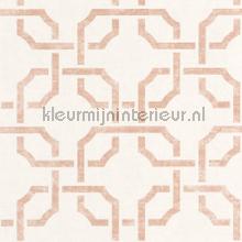Philharmonique rose poudre tapet Casadeco Vintage Gamle 