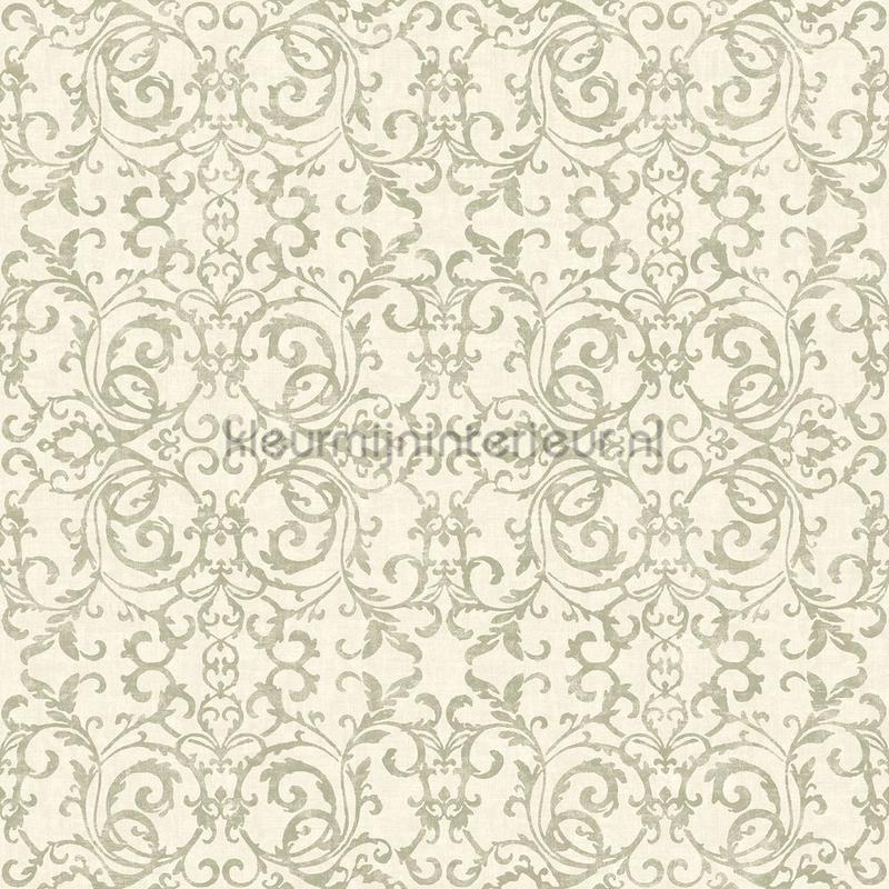 Belvedere vert de gris papel pintado VIEN87517120 barroco moderno Casadeco