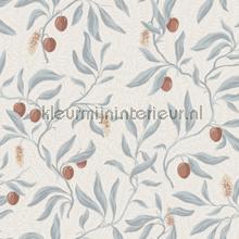 Vinnie misty blue wallcovering Sandberg Vintage- Old wallpaper 