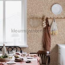 Olof terracotta wallcovering Sandberg Vintage- Old wallpaper 